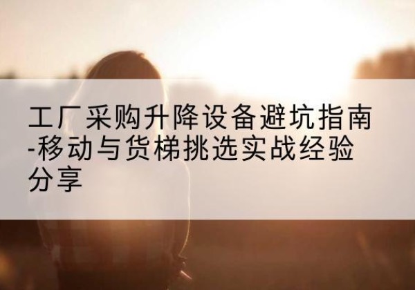 夏县移动式升降机怎么选-工厂采购升降设备避坑指南-移动与货梯挑选实战经验分享